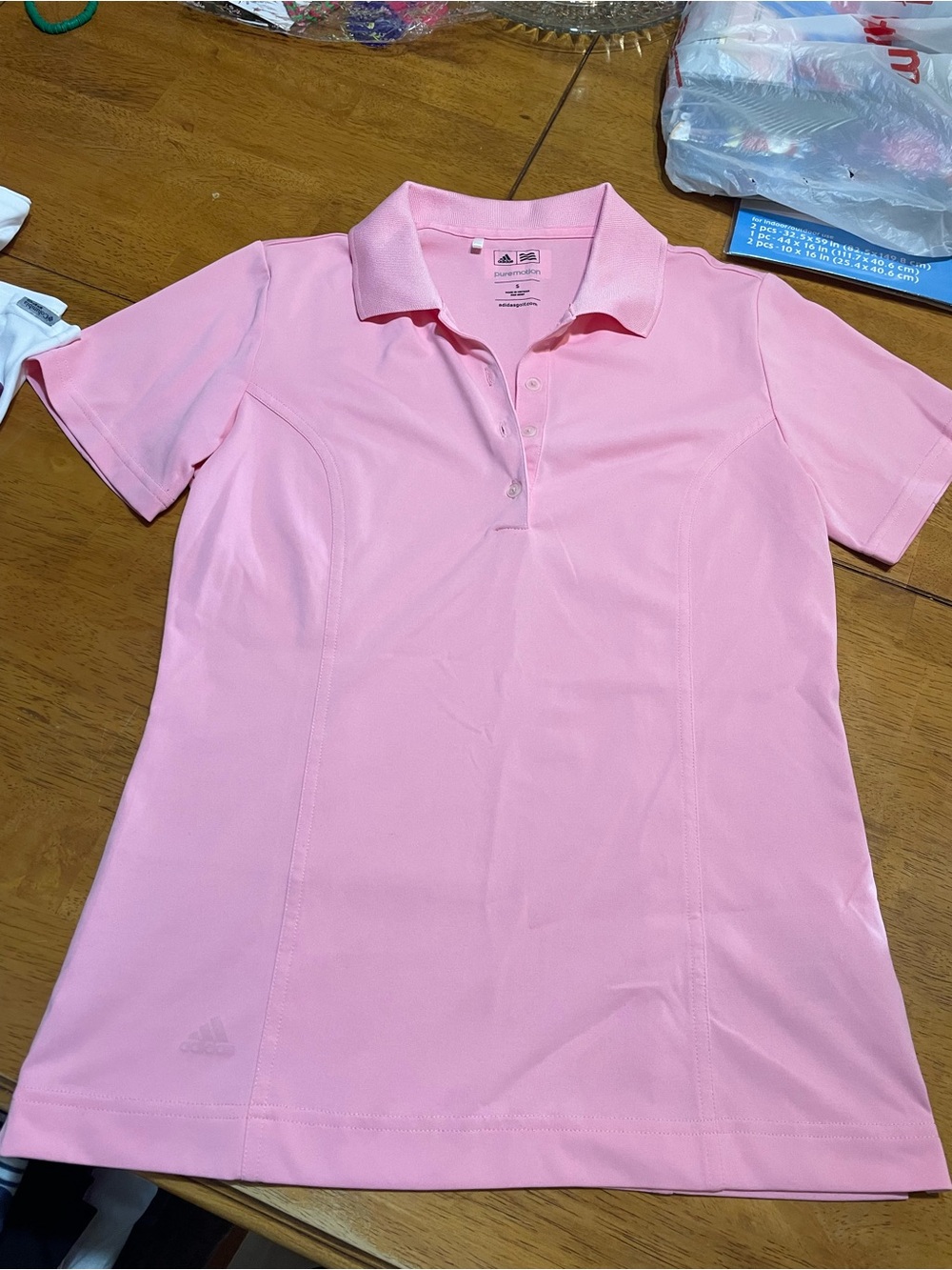 Adidas Pink Golf Shirt
